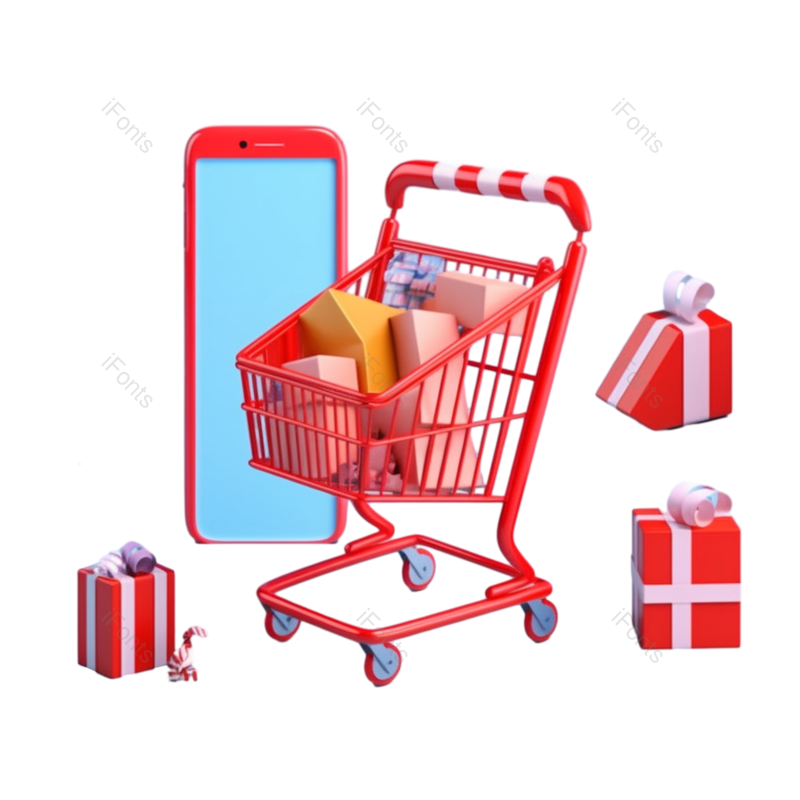 节日图片,卡通元素,网上购物PNG,插画免抠素材